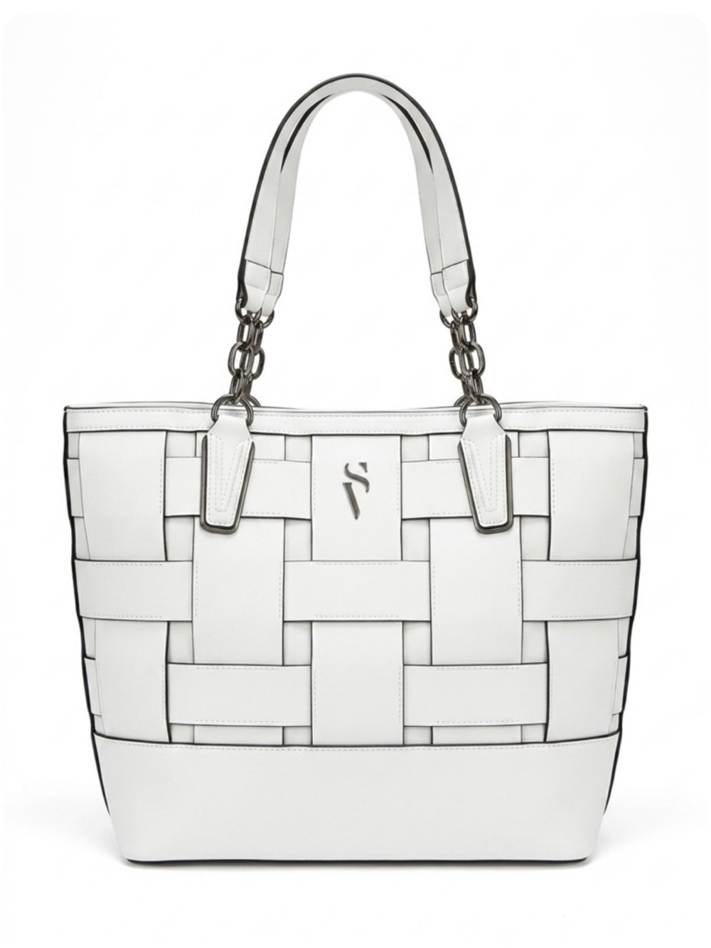 Simply Vera Vera Wang Catherine Woven Tote Bag - White (NWOT)